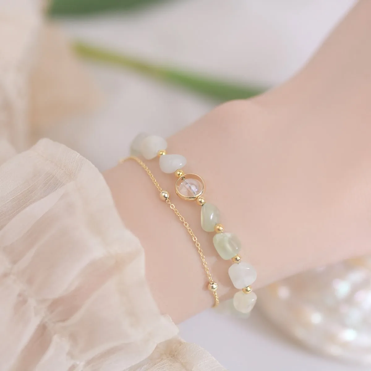 Green Grape Stone Bracelet