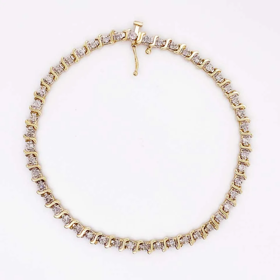 Half Carat Diamond Tennis Bracelet