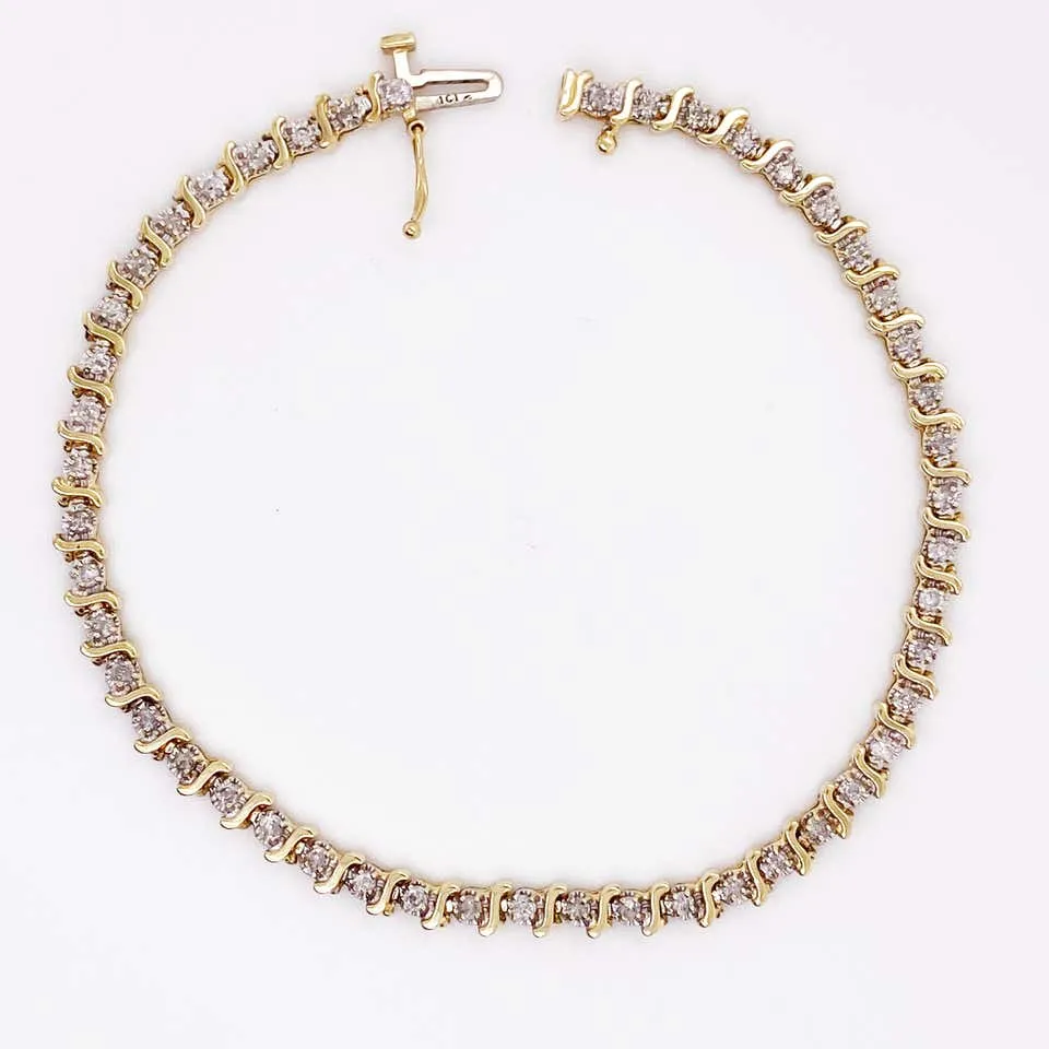 Half Carat Diamond Tennis Bracelet