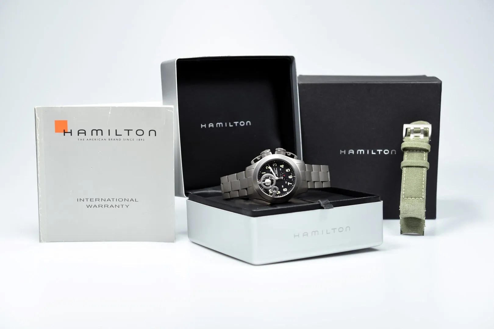 Hamilton Khaki Navy Frogman Titanium Chronograph H777460 (Pre-owned)