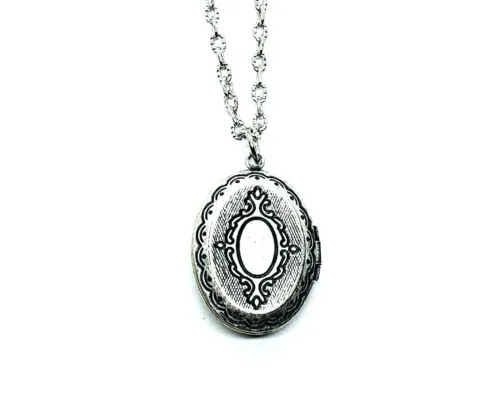 Handmade Silver Mushroom Locket Necklace