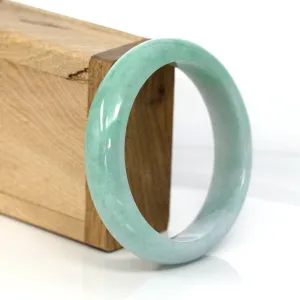 High-quality Lavender-Green Natural Burmese Jadeite Jade Bangle (59.68 mm ) #296