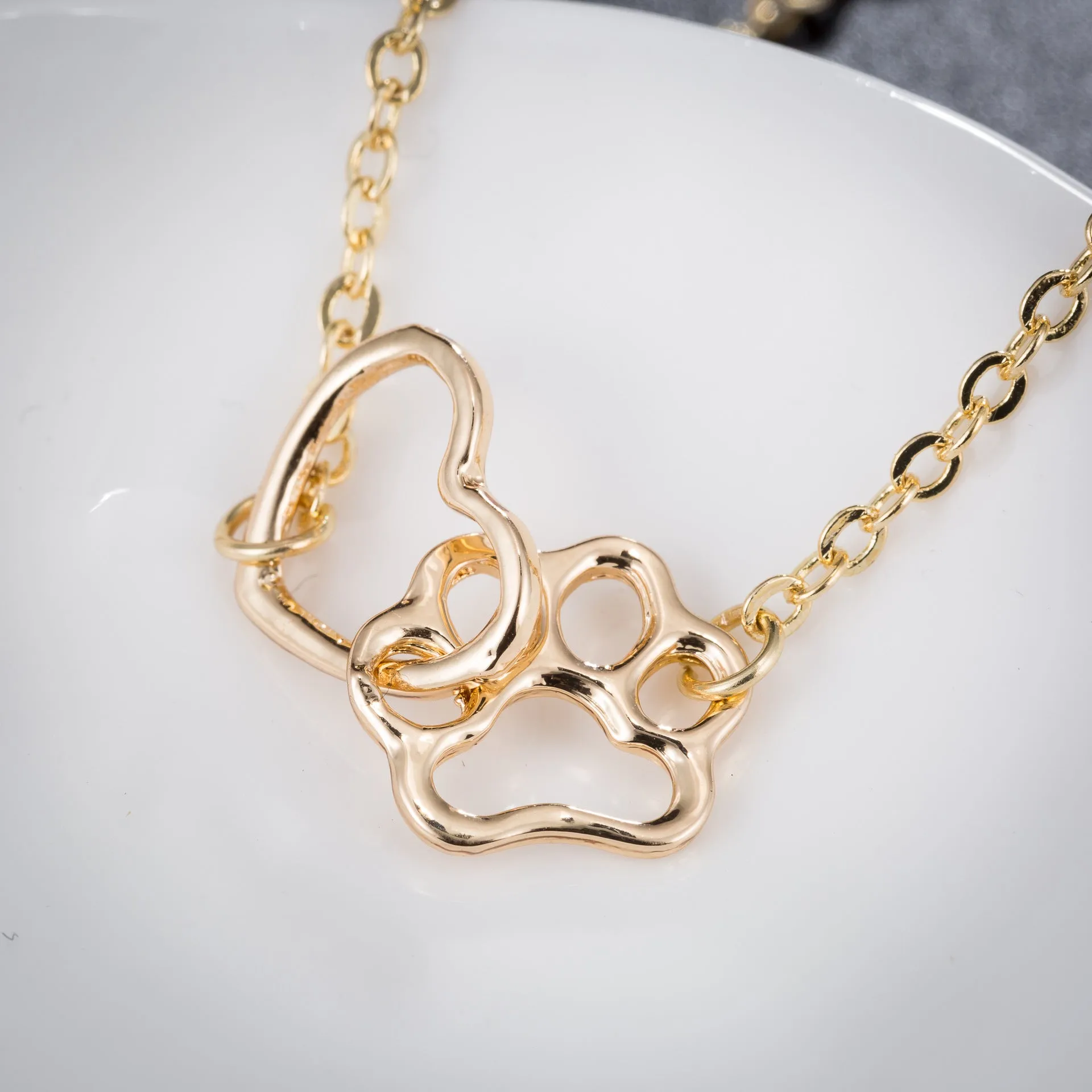Hollow PET paw footprint Bracelet
