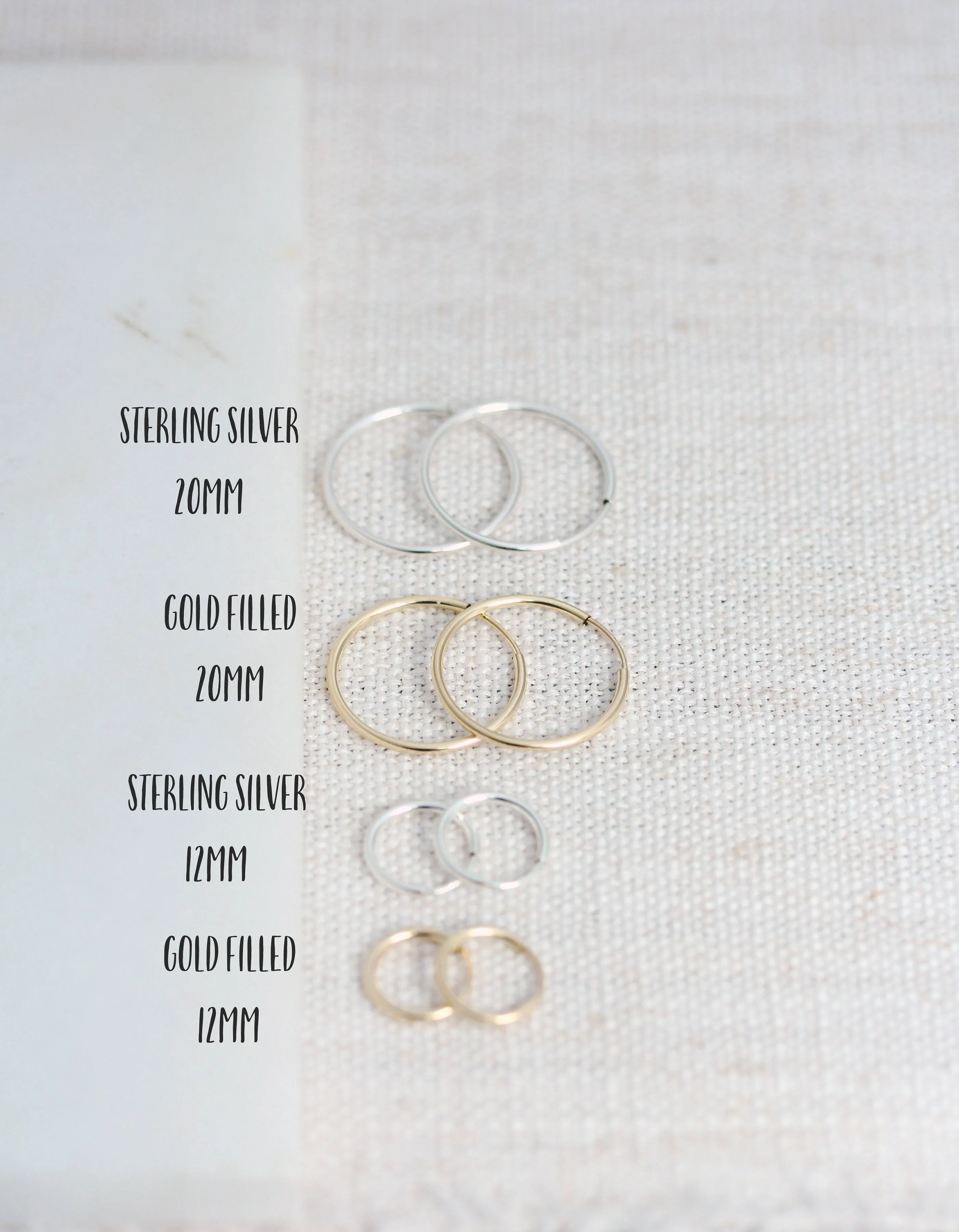 infinity hoop earrings { gold   silver }
