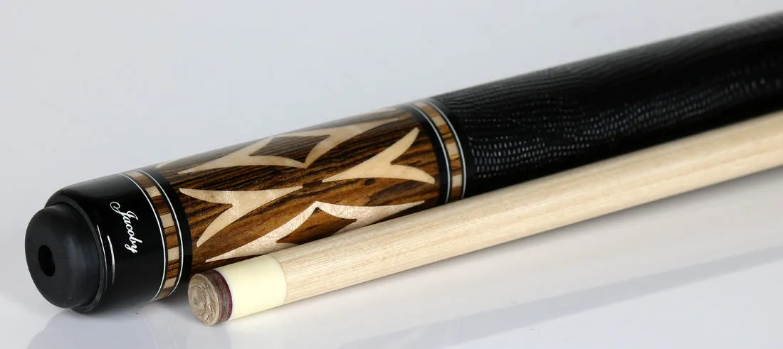 Jacoby Bocote with Curly Maple Point Cue - HB3