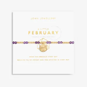 Joma Jewellery A Little February Birthstone Bracelet