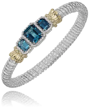 London Blue Topaz Diamond Bracelet