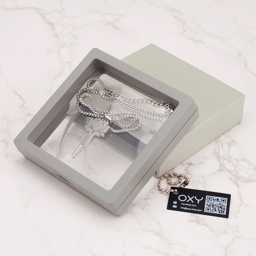 Elegant Lotus Flower Chastity Key Locket - Beautiful Keyholder for Discreet Storage
