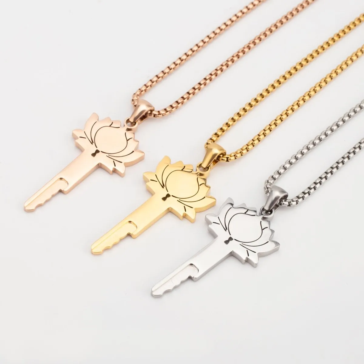 Elegant Lotus Flower Chastity Key Locket - Beautiful Keyholder for Discreet Storage