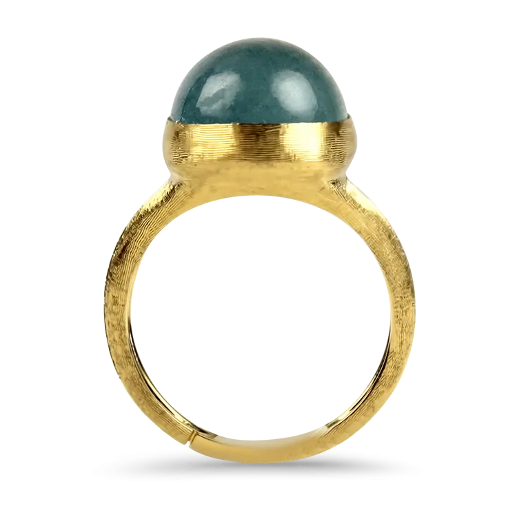 Marco Bicego 18k Yellow Gold "Unico Collection" Aquamarine Ring