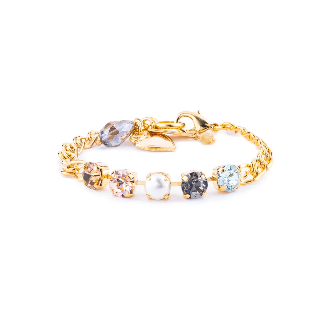 Medium Five Stone Bracelet in "Earl Grey" *Preorder*
