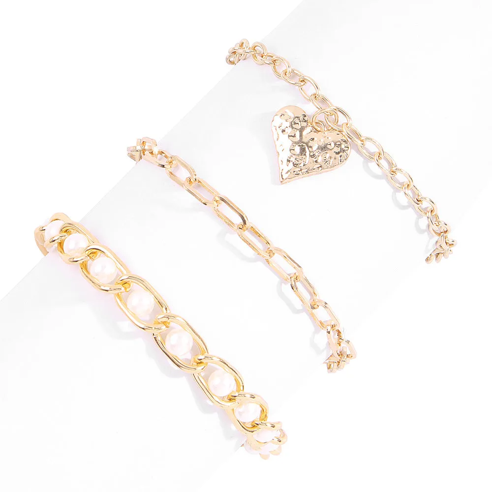 Metal Texture, Love, Simple Accessories, Exaggerated Punk Jewelry
