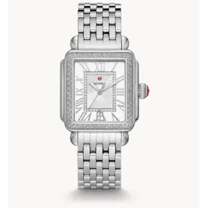 Michele Deco Madison Stainless Steel Diamonds 33mm Quartz