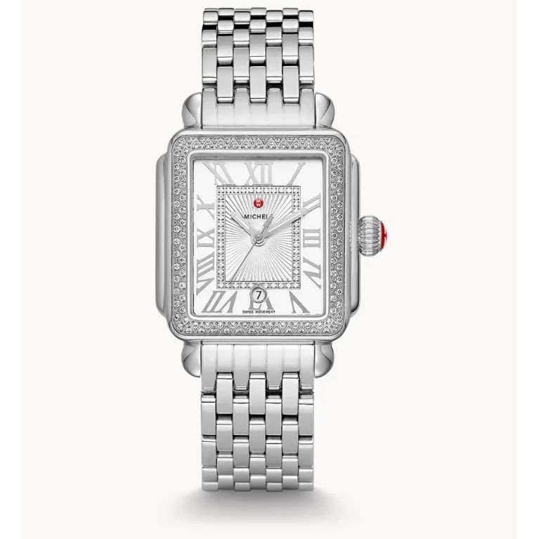 Michele Deco Madison Stainless Steel Diamonds 33mm Quartz