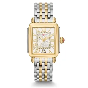 Michele Deco Madison Watch Two-Tone 33mm x 35mm Quartz