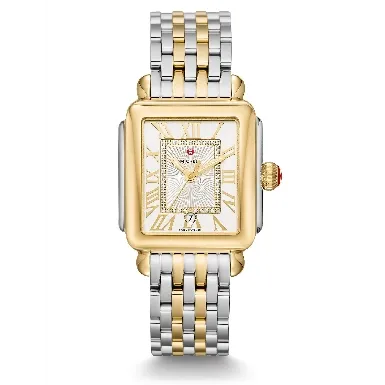 Michele Deco Madison Watch Two-Tone 33mm x 35mm Quartz