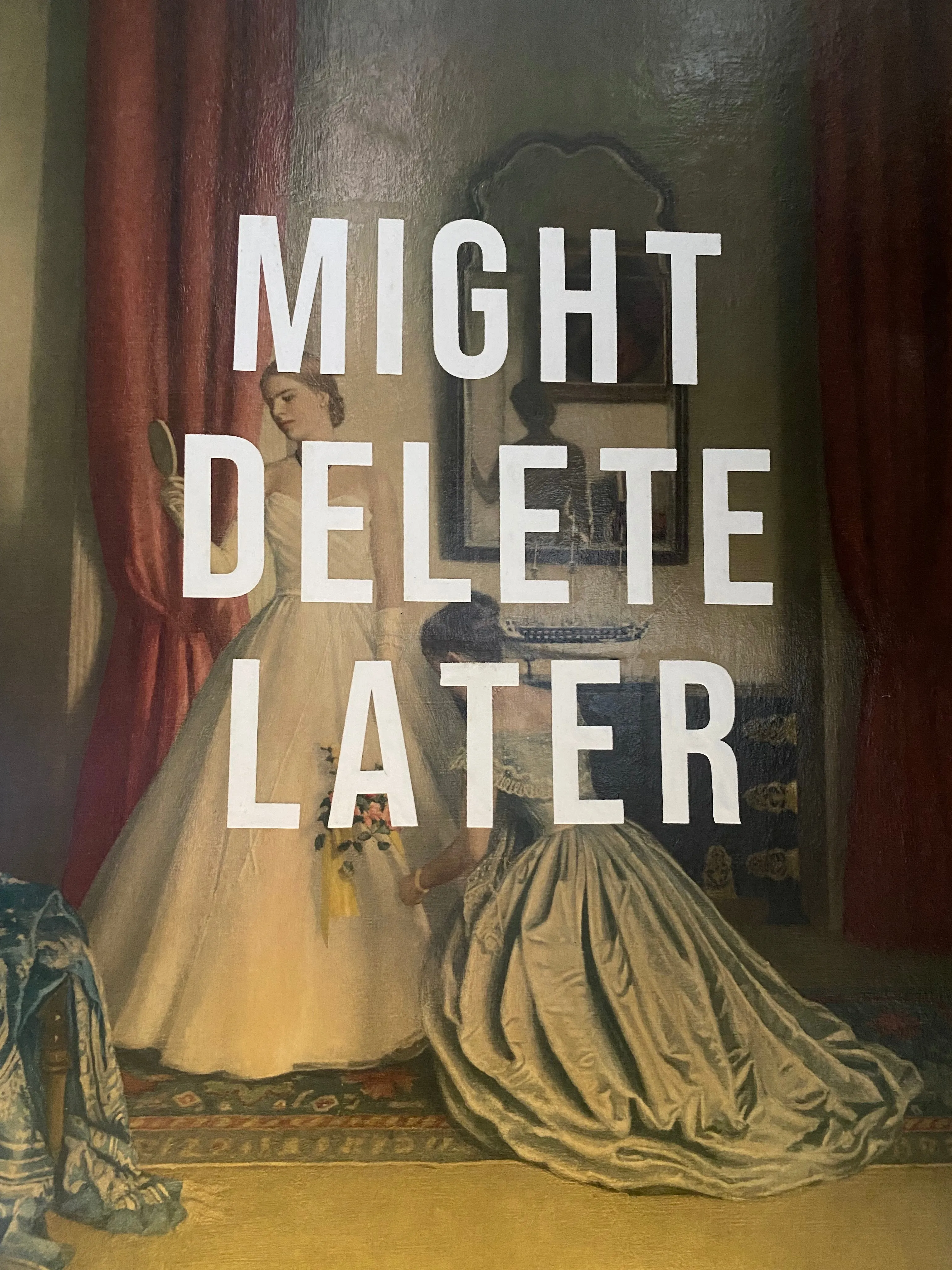 'MIGHT DELETE LATER' Gilt Framed Print