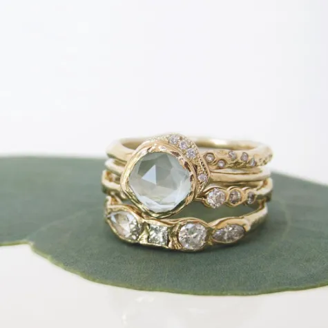 Mini Cove Aquamarine Ring