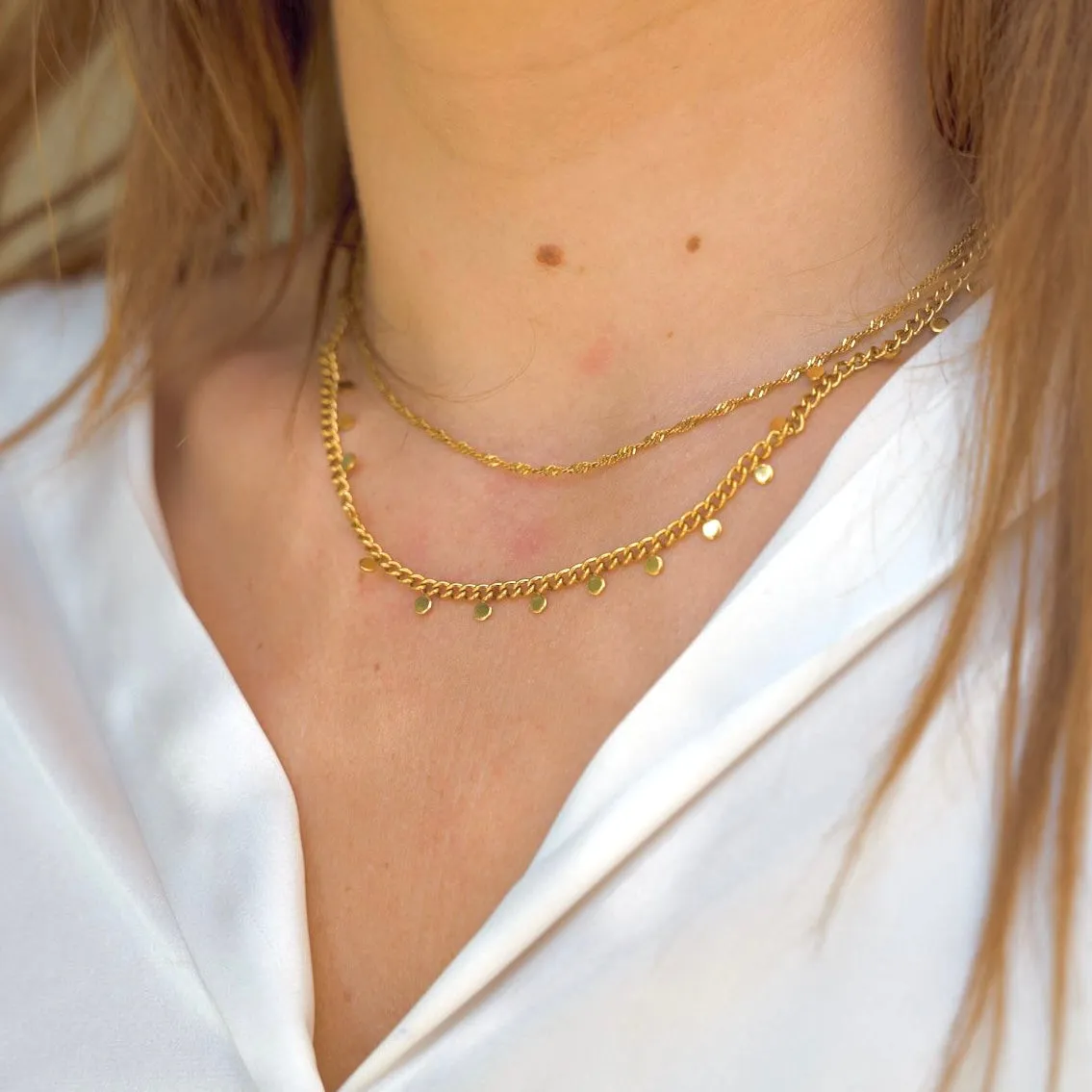 Mini Golden Disk Choker