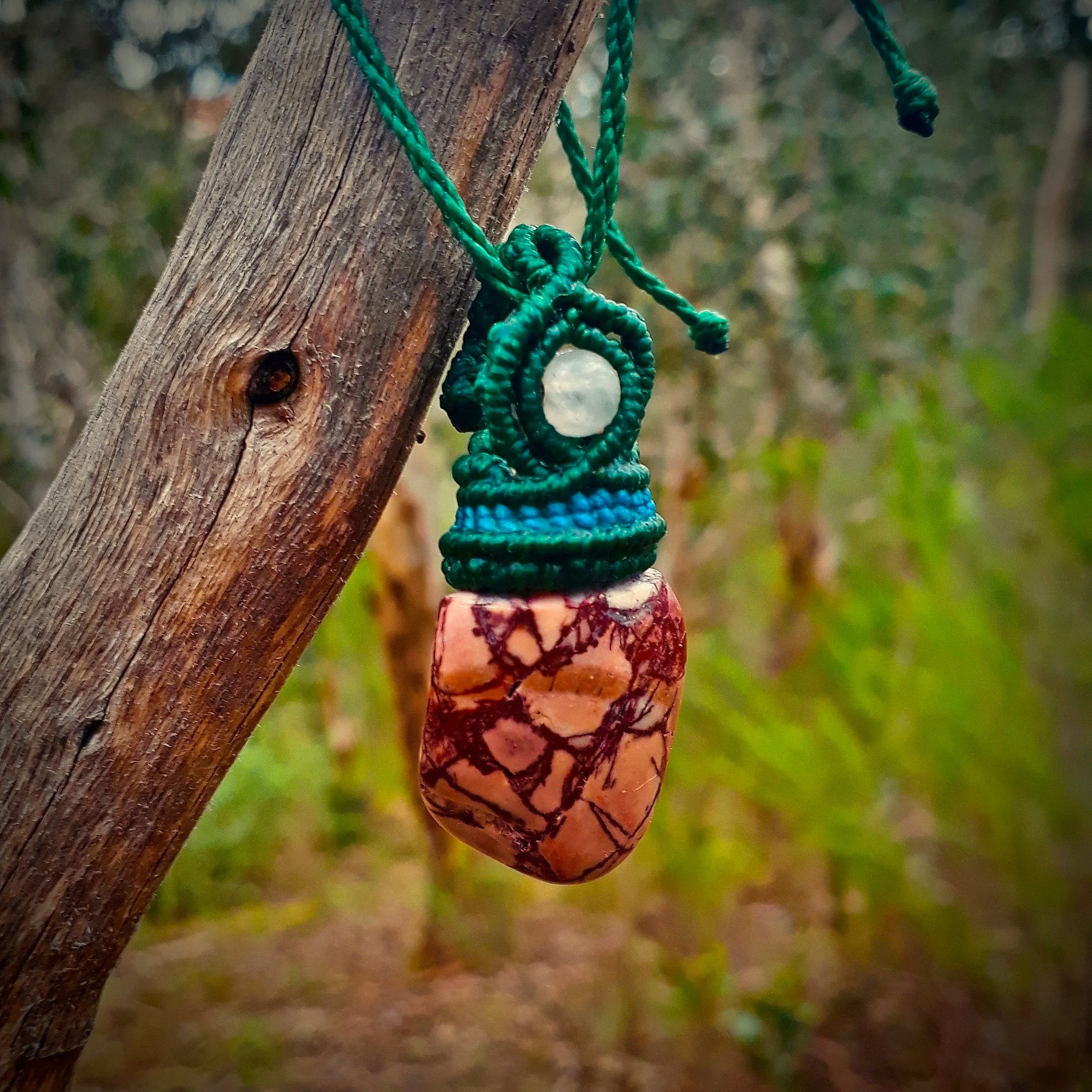 Montana bark jasper necklace