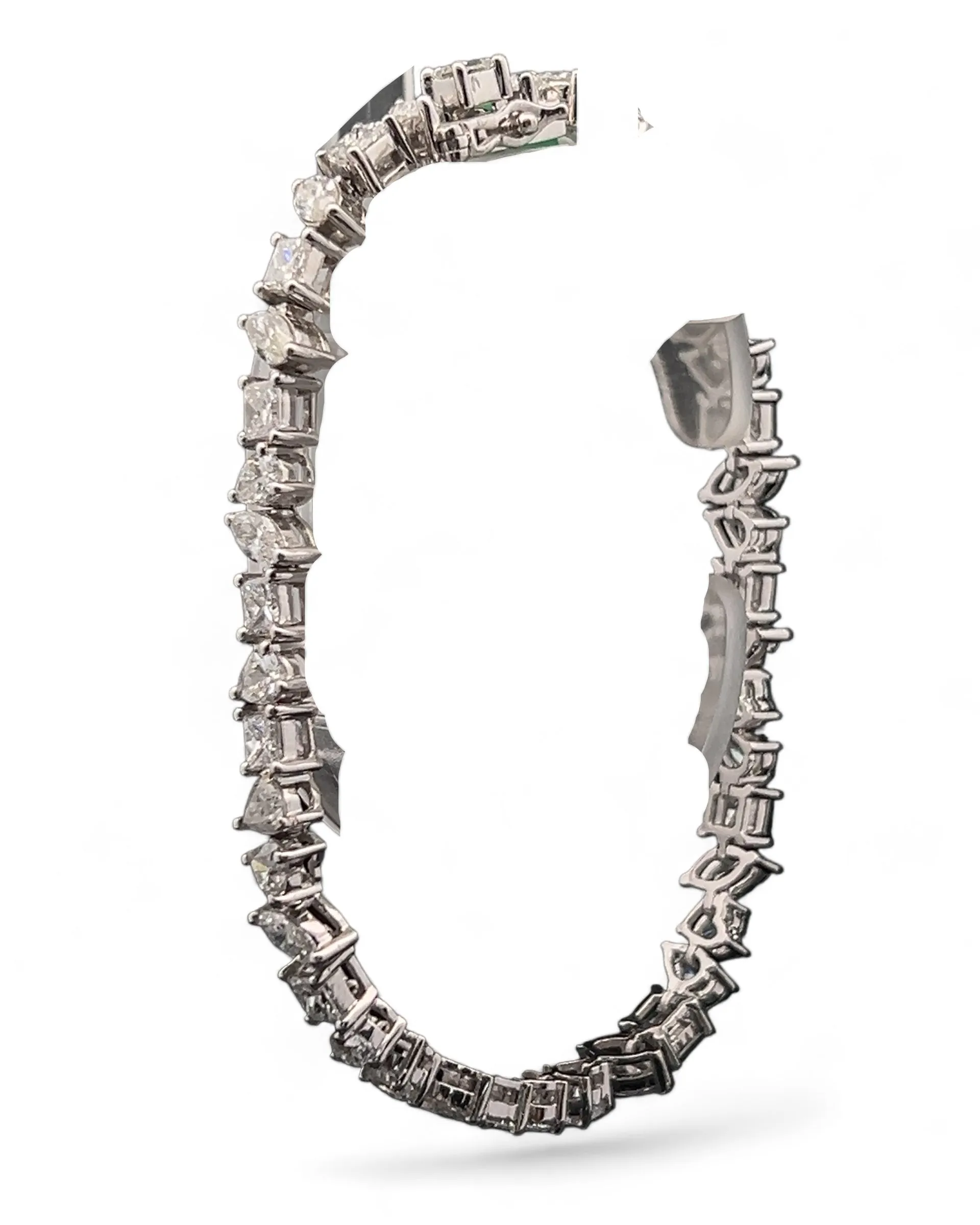 Multi shape diamond bracelet