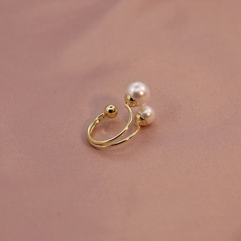 Multilayer Metal Pearl Bracelet Retro Temperament Suit Women