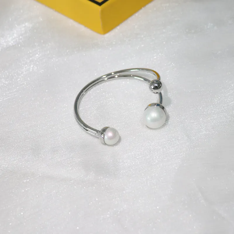 Multilayer Metal Pearl Bracelet Retro Temperament Suit Women