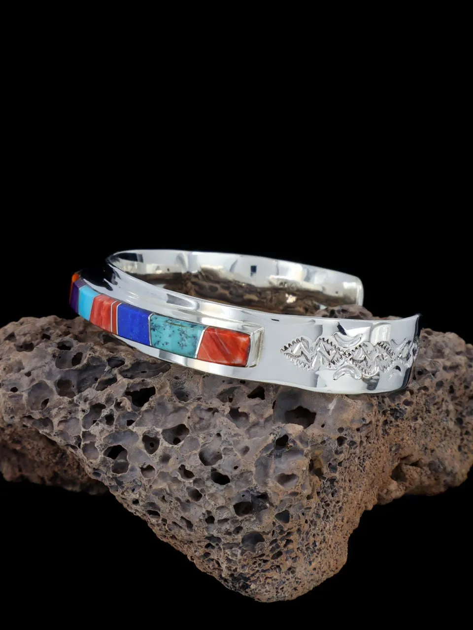 Native American Multistone Inlay Bracelet