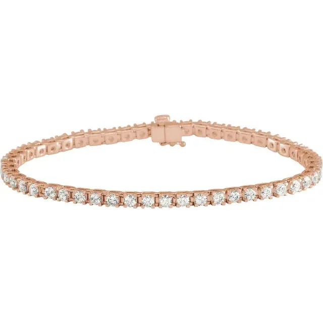 Natural Diamond Line Bracelet - 4ct