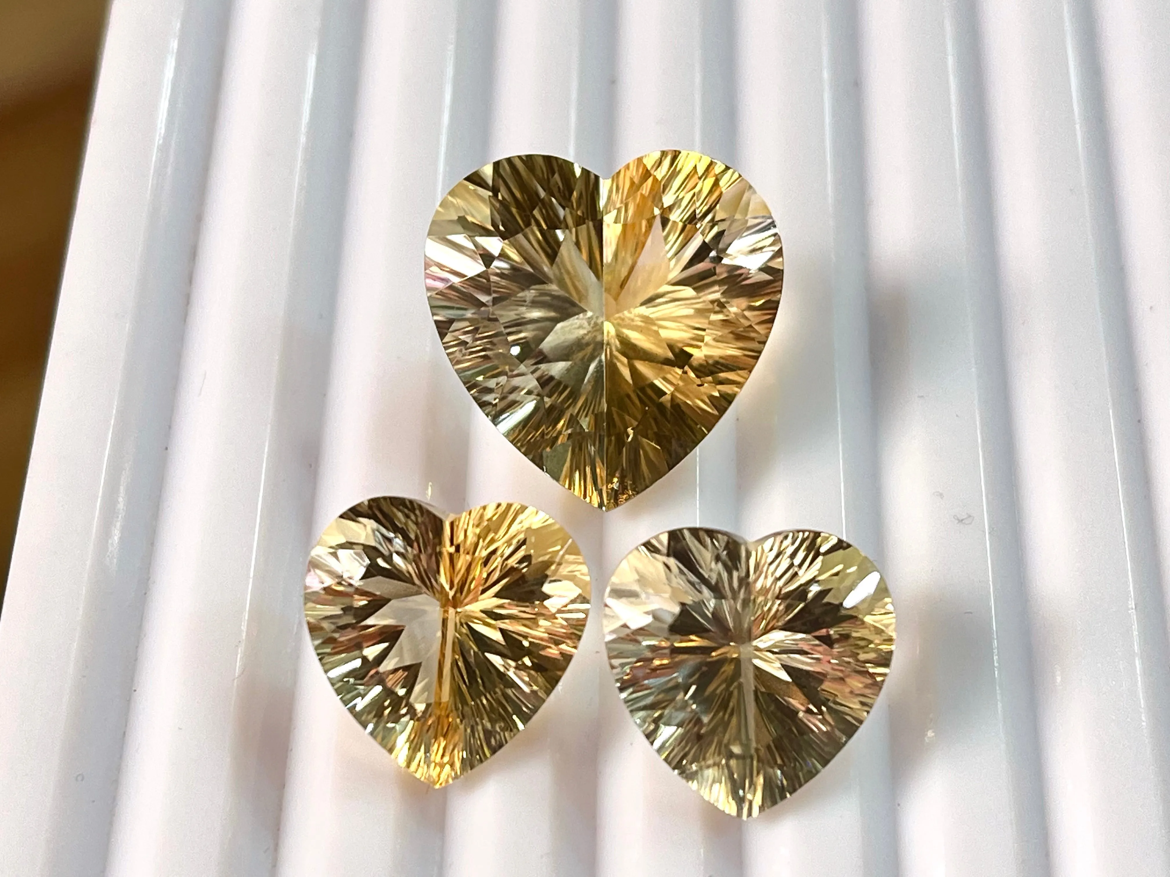 Natural Gemstones Doublet concave cut pair and sets