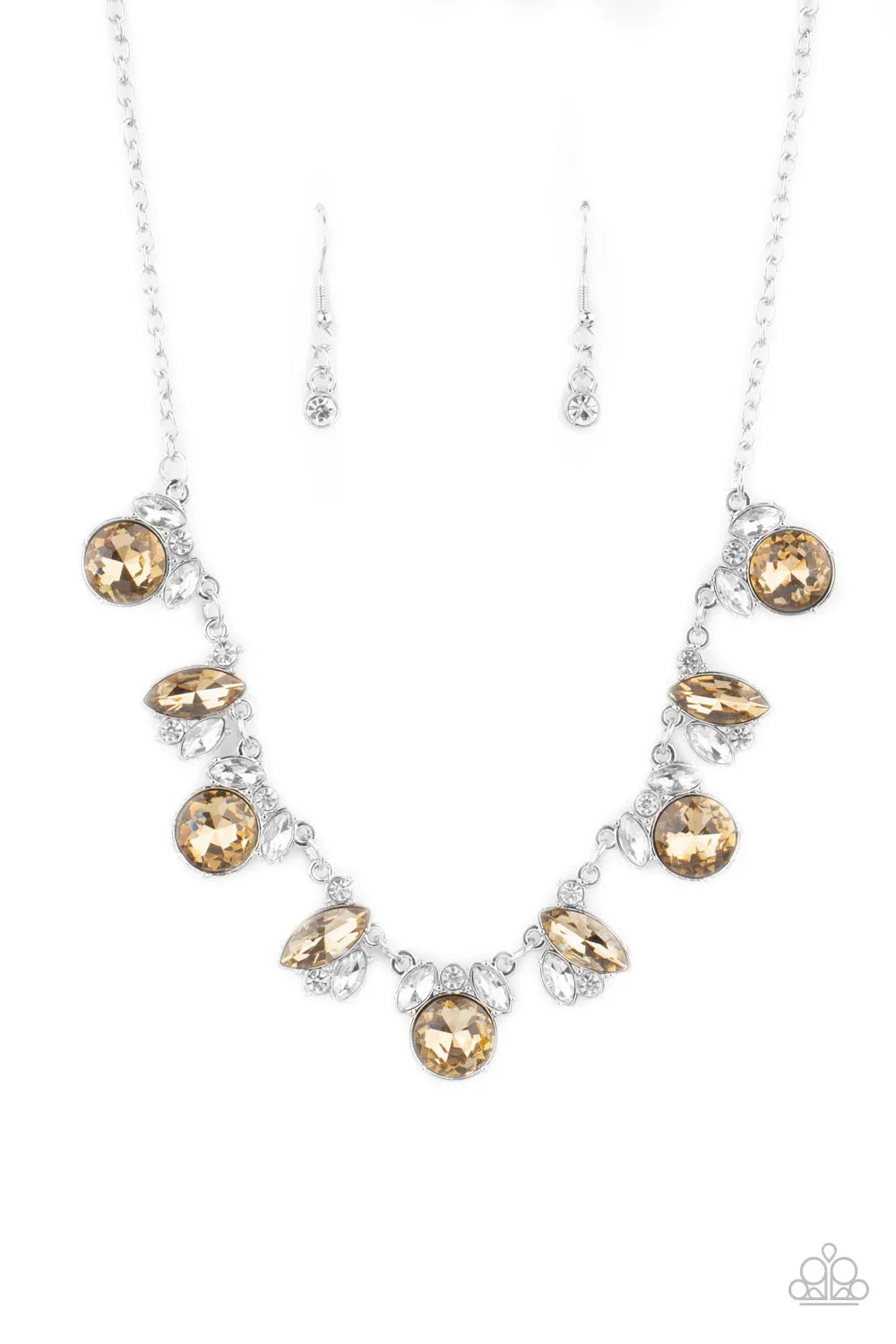 Necklace BLING to Attention - Brown N192