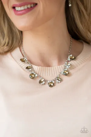 Necklace BLING to Attention - Brown N192