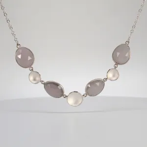 NEW! Stepping Stone Necklace with Lavender Blue Quartz in Sterling Silver by Sarah Richardson