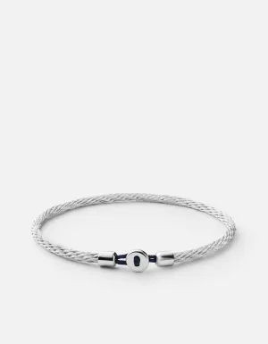 Nexus Cable Bracelet, Sterling Silver