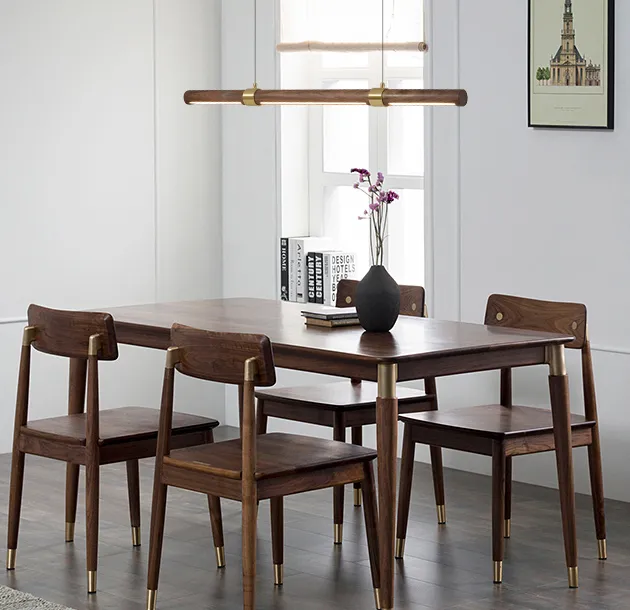 Niels Scandinavian Round Case Wooden Pendant Light