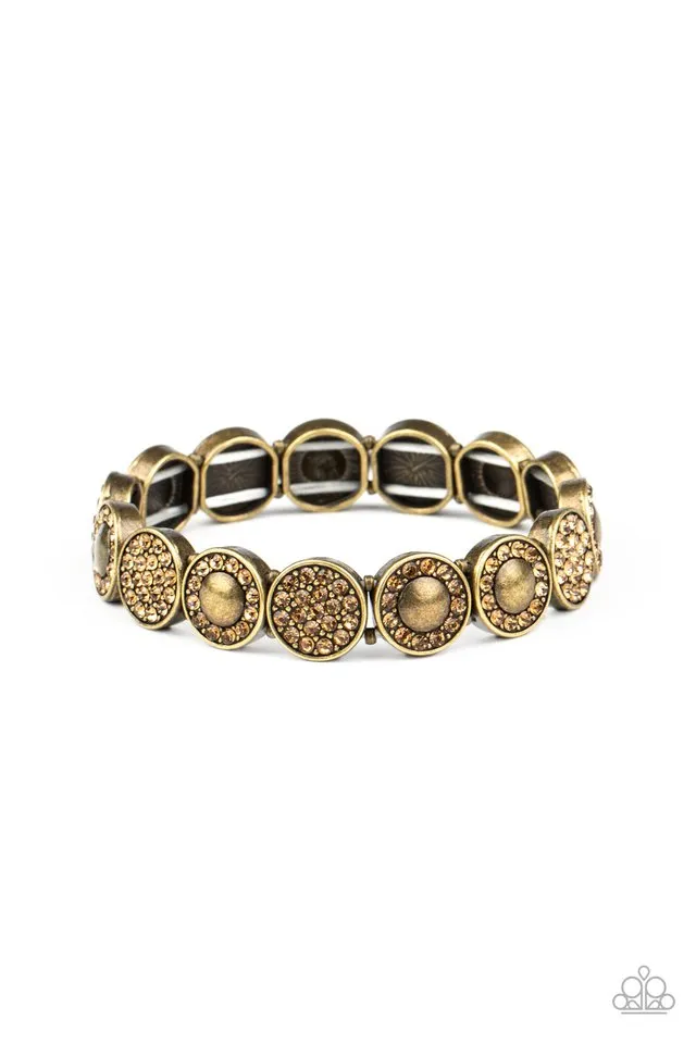 Paparazzi Bracelet ~ Glamour Garden - Brass