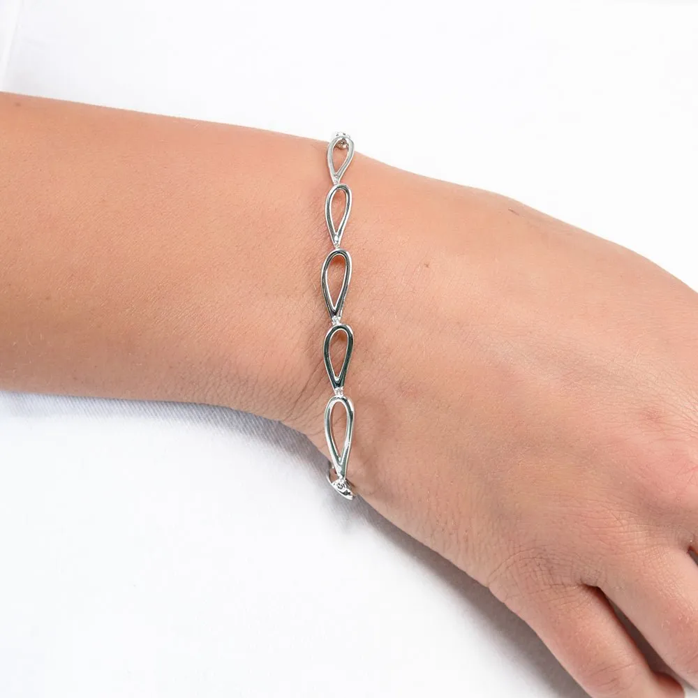 Petal Bracelet in Sterling Silver