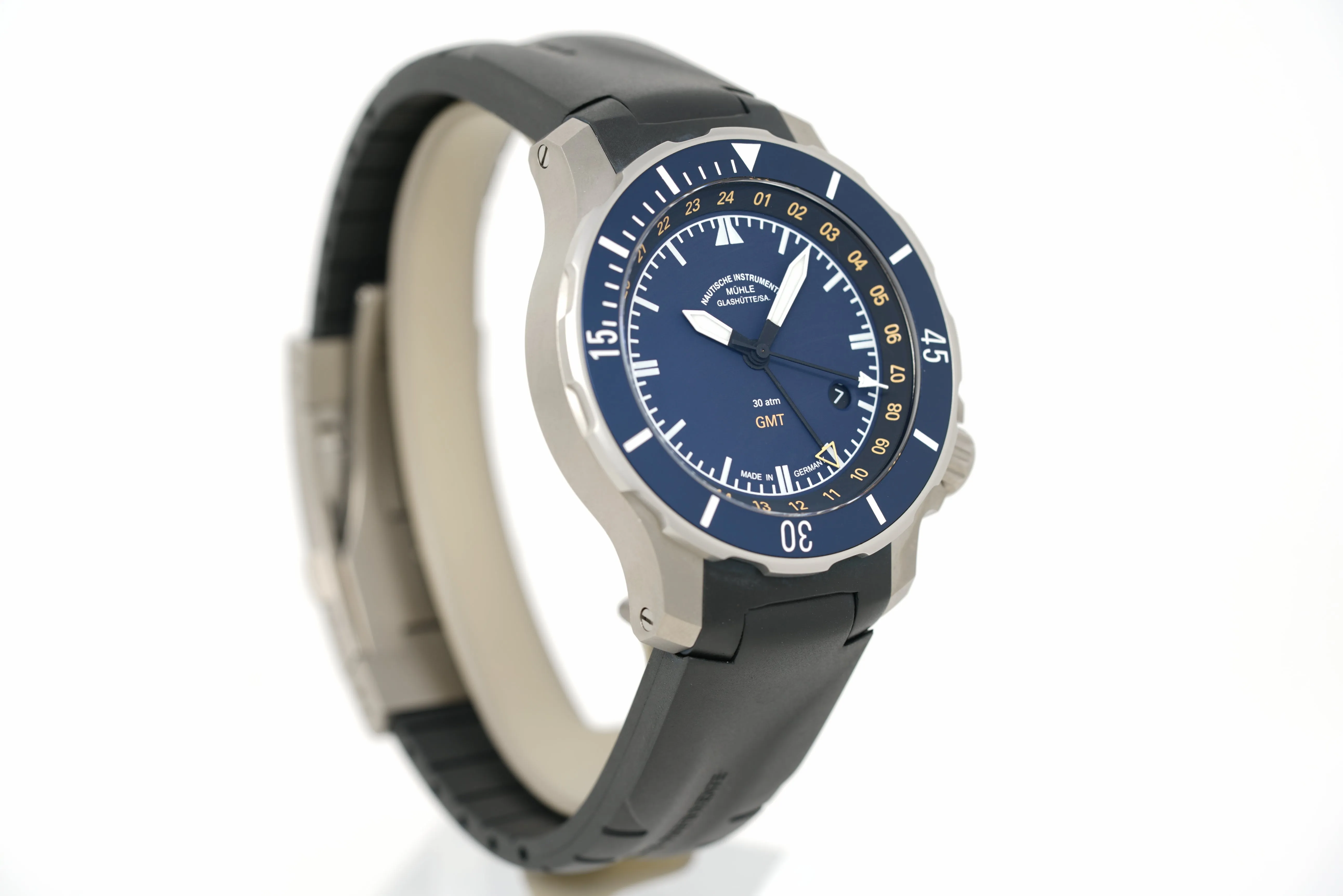 Pre-Owned Mühle Glashütte Seebataillon GMT M1-28-62-KB