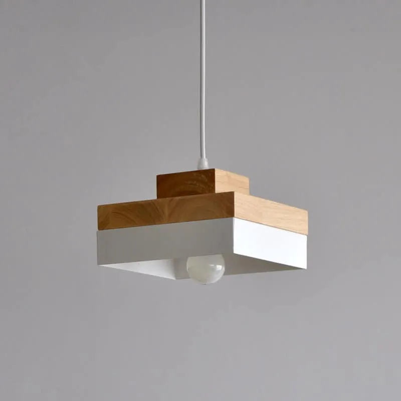 Ranusa Nordic Wood-top Pendant Lamp