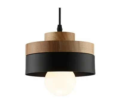 Ranusa Nordic Wood-top Pendant Lamp