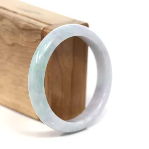 RealJade® Co. "Classic Bangle" Genuine Burmese Green Jadeite Jade Bangle Bracelet (56.97 mm) #T217