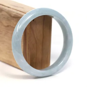 RealJade® Co. "Classic Bangle" Genuine Burmese Green Jadeite Jade Bangle Bracelet (62.58mm) #T206