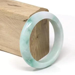 RealJade® "Classic Bangle" Genuine Burmese High Quality Jadeite Jade Bangle Bracelet (58.52mm) #532