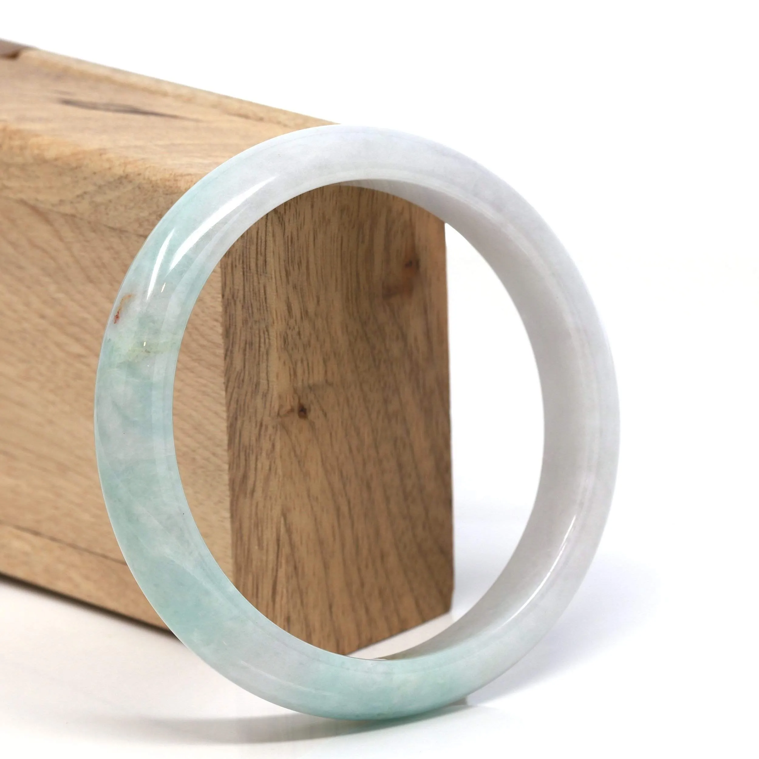 RealJade® "Classic Bangle" Genuine Burmese High Quality Jadeite Jade Bangle Bracelet (62.23 mm) #113