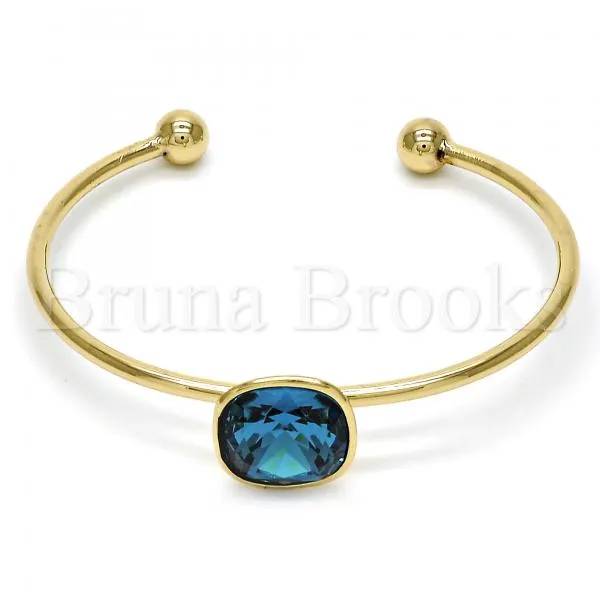 Rhodium Plated Individual Bangle, with Swarovski Crystals, Rhodium Tone