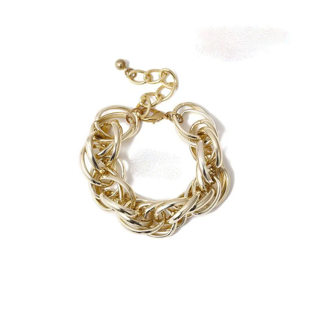 Rock Hip Hop Thick Chain Men's And Women's Bracelet