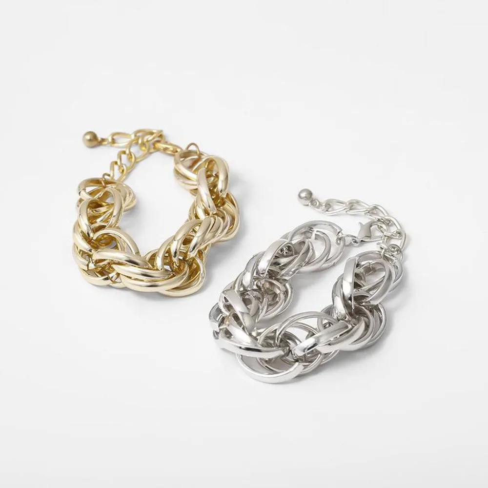 Rock Hip Hop Thick Chain Men's And Women's Bracelet