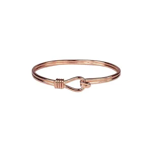 Rose Gold Knotted Wire Bracelet