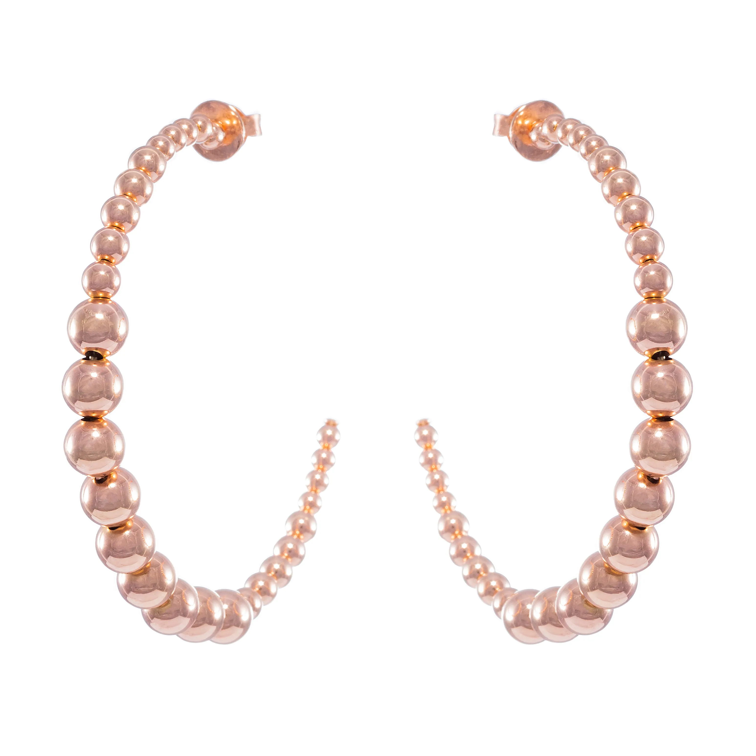 Round Bubblegum Hoops