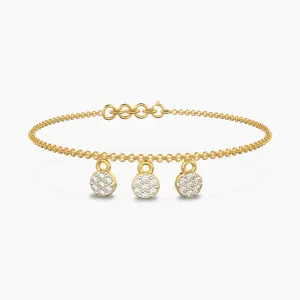 Round Charms Diamond Bracelet